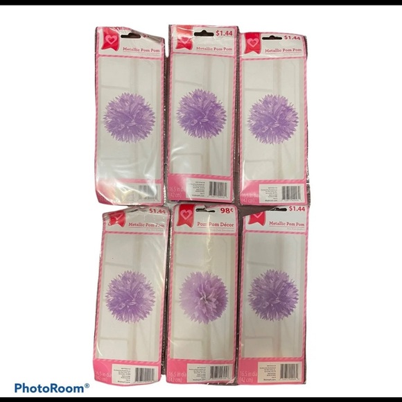 Lot of 100+ Party supplies!! Lavender & Pink color - Picture 13 of 14